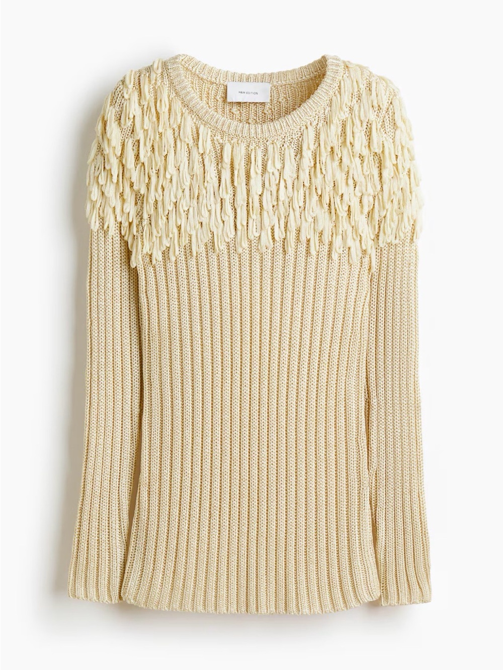 H&M Edition Fringe-Detail Rib-Knit Top - Picture 4 of 4